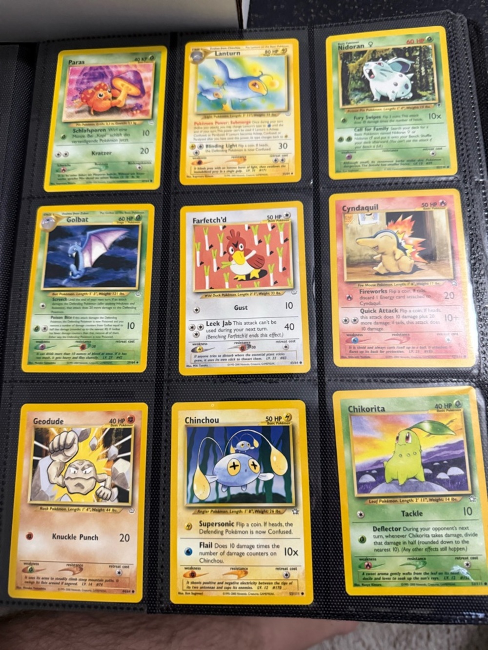 18 old Pokemon cards